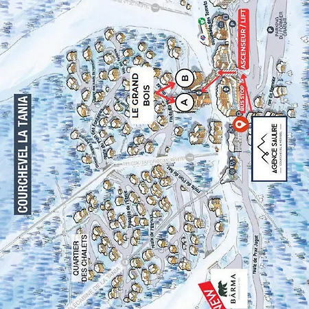 2p A La Tania, Aux Pieds, 4 Pers, Balcon Ouest - Fr-1-182a-36 Appartement Courchevel
